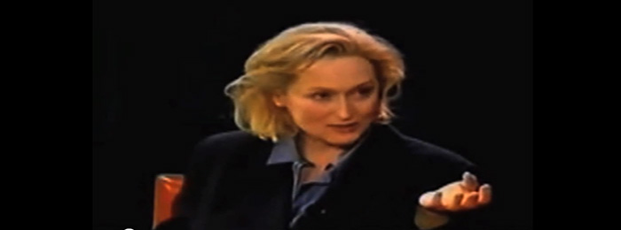 Meryl Streep nos cuenta qué es para ella ser actriz